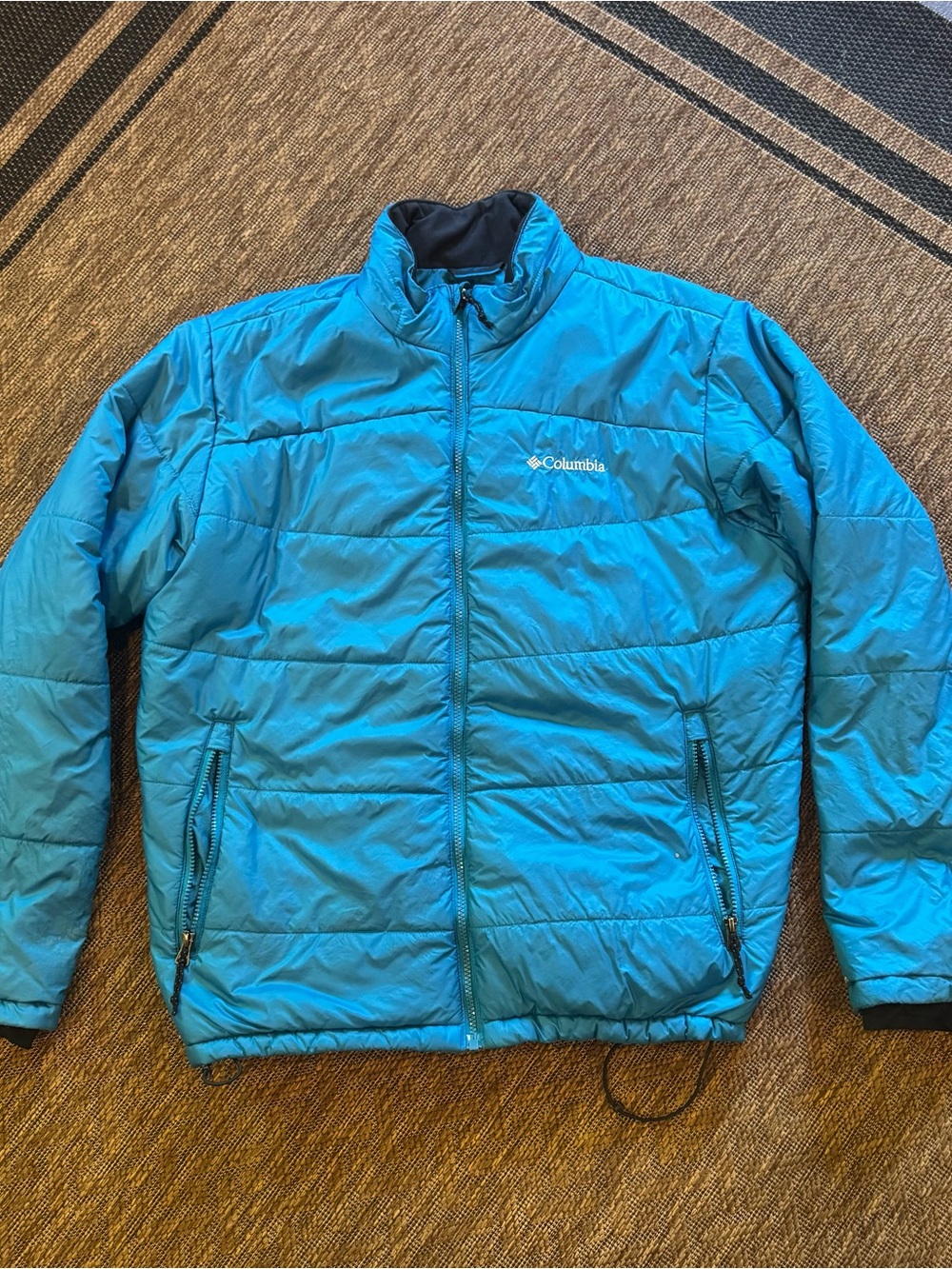 Columbia Men's Bright Teal Puffer Jacket